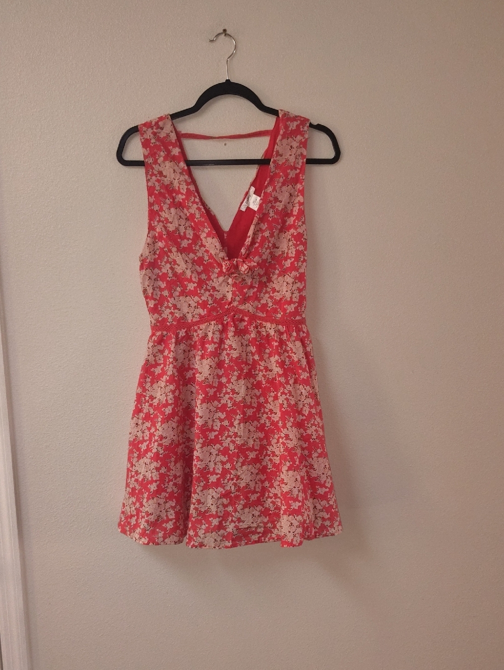 Esley Coral Pink Floral Dress 1243